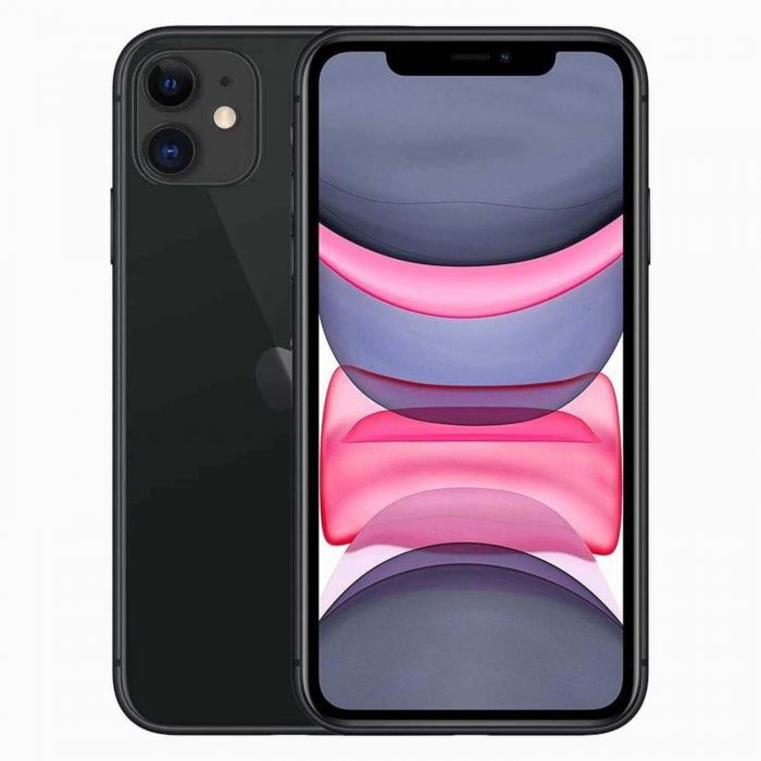 iPhone 11 Reconditionné (64GB, Noir, Parfait état : Excellent état avec micro-rayures.)