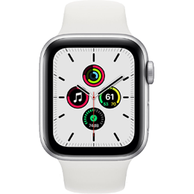 Apple Watch SE 2020 40mm Reconditionnée (Argent, Parfait état : Excellent état avec micro-rayures.)