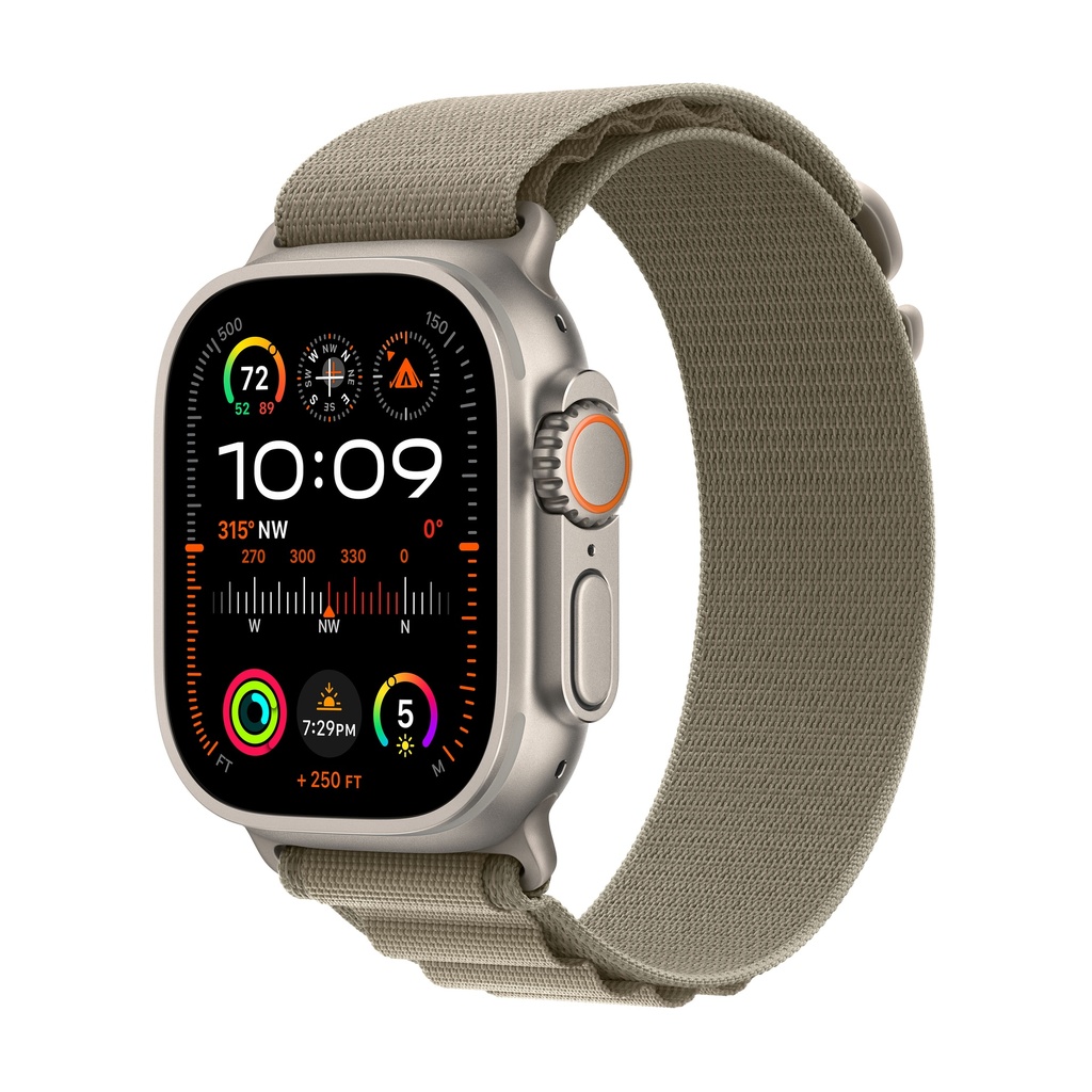 [MREX3NF/A] Apple Watch Ultra 2 Boucle Alpine (Olive, Small)